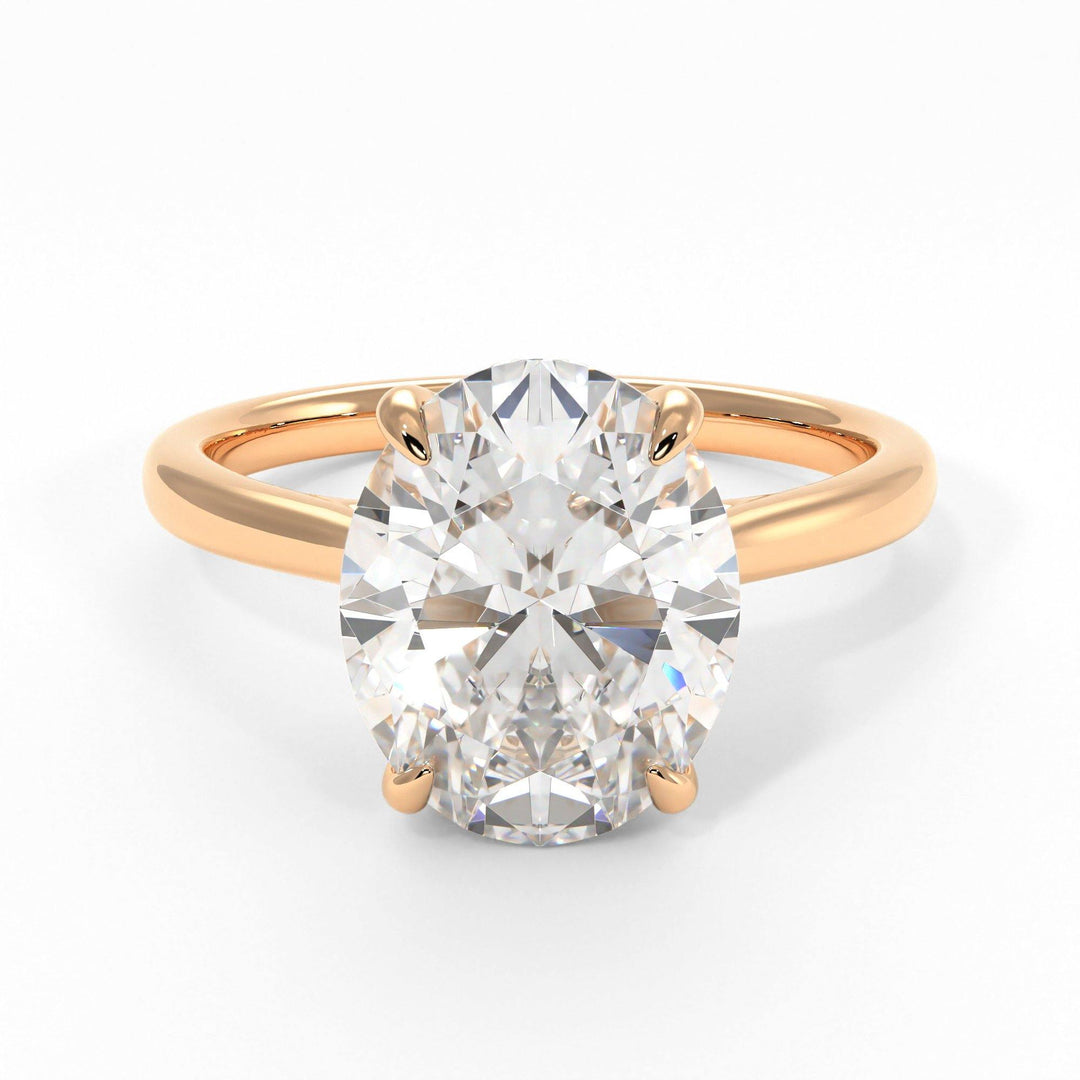 AGIDesignShop Bella Oval Moissanite Engagement Ring
