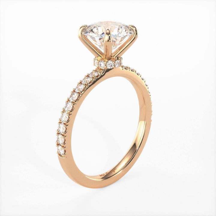 AGIDesignShop Catarina Round Moissanite  Engagement Ring