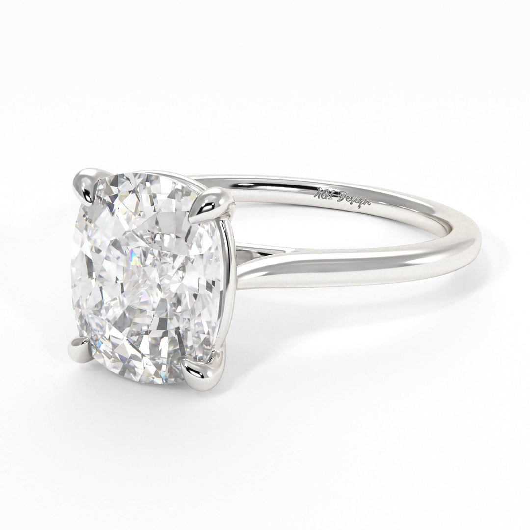 AGIDesignShop Chloe Elongated Cushion Moissanite  Engagement Ring