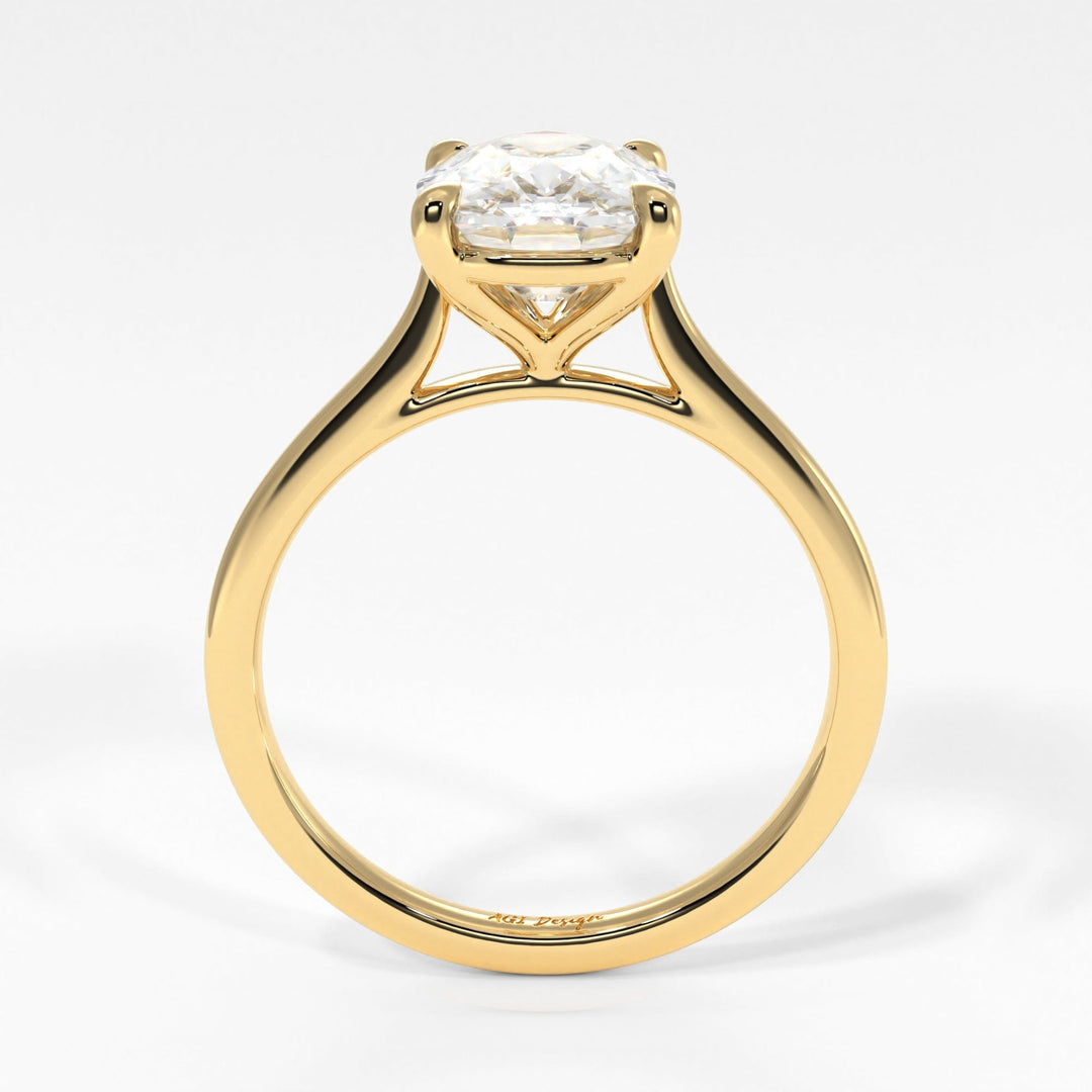 AGIDesignShop Chloe Elongated Cushion Moissanite  Engagement Ring