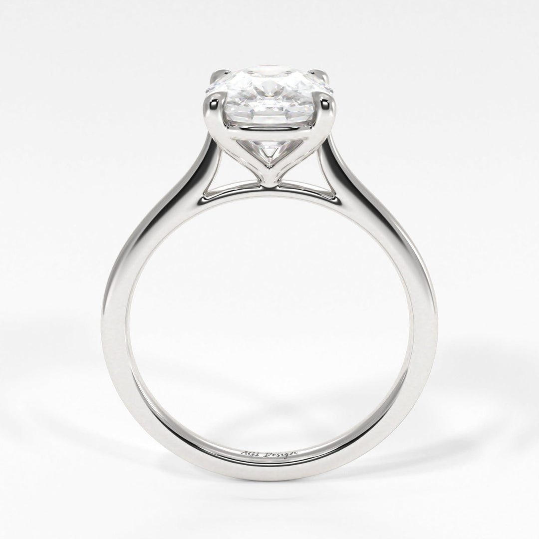 AGIDesignShop Chloe Elongated Cushion Moissanite  Engagement Ring