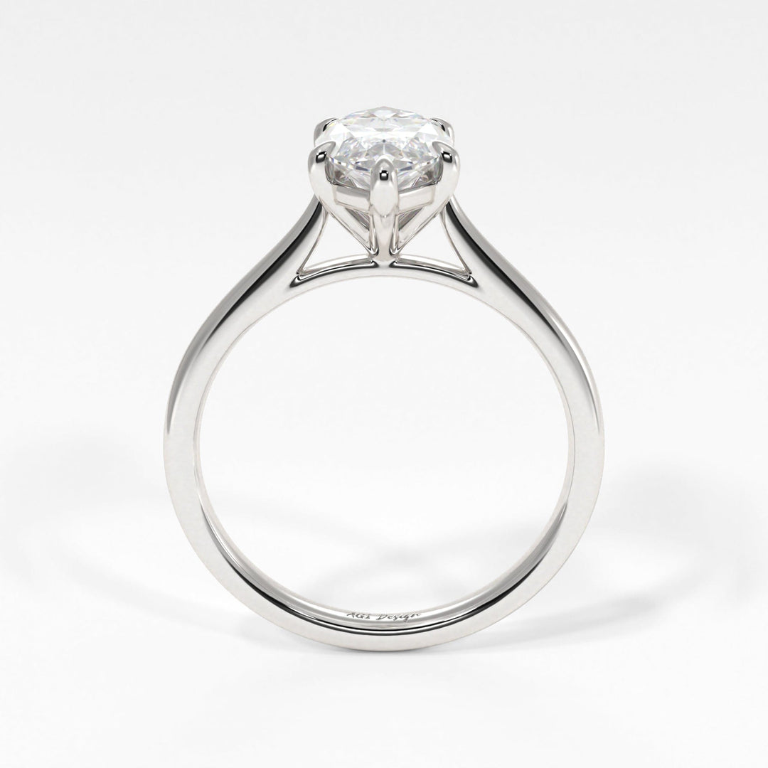 AGIDesignShop Chloe Marquise Moissanite  Engagement Ring