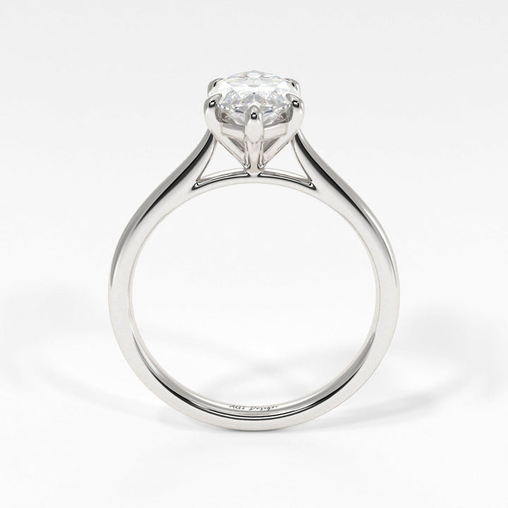 AGIDesignShop Chloe Marquise Moissanite  Engagement Ring