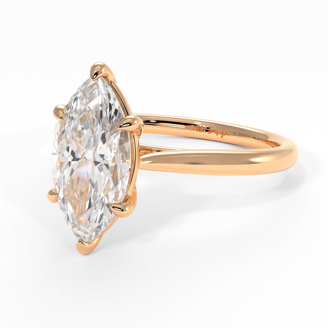 AGIDesignShop Chloe Marquise Moissanite  Engagement Ring