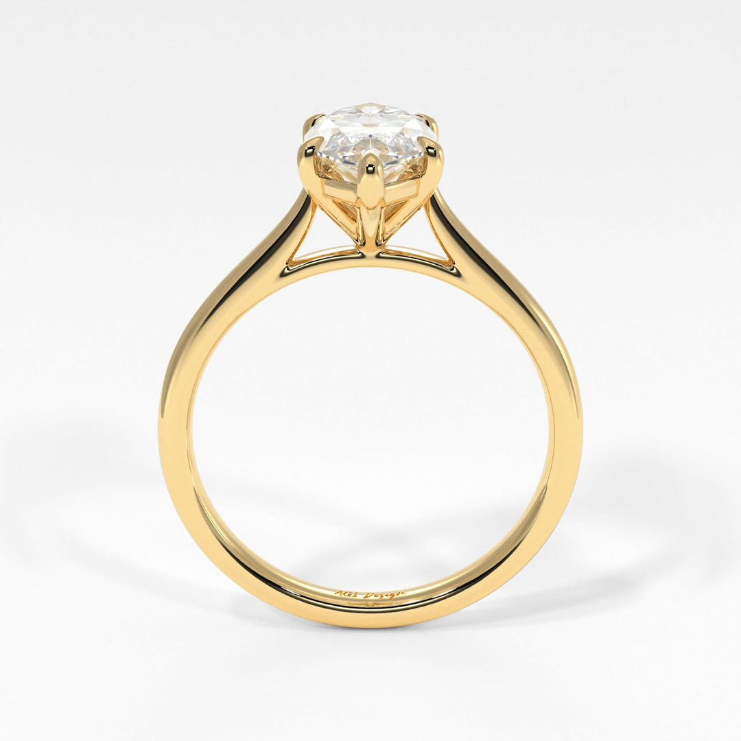 AGIDesignShop Chloe Marquise Moissanite  Engagement Ring