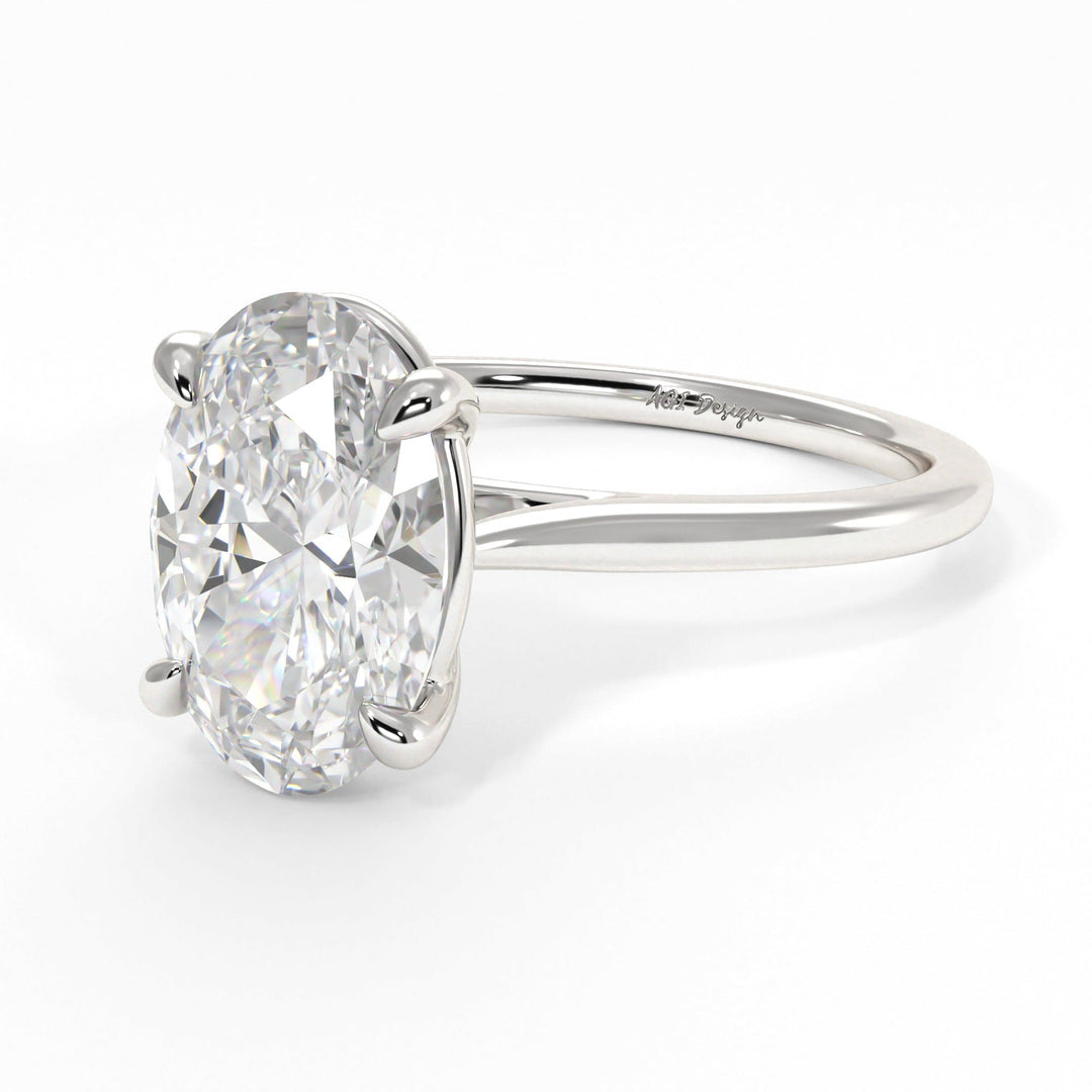 AGIDesignShop Chloe Oval Moissanite  Engagement Ring