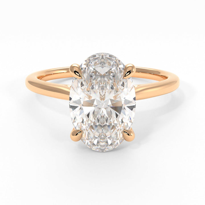 AGIDesignShop Chloe Oval Moissanite  Engagement Ring