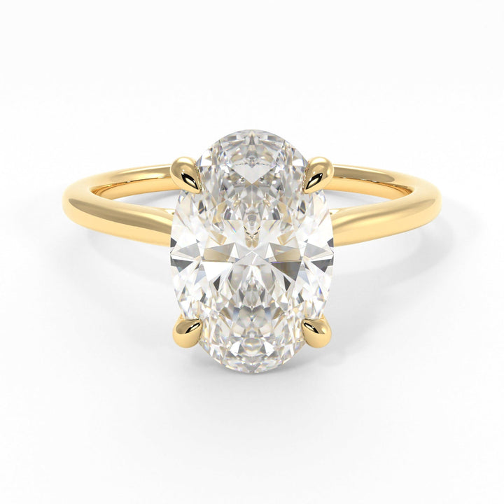 AGIDesignShop Chloe Oval Moissanite  Engagement Ring