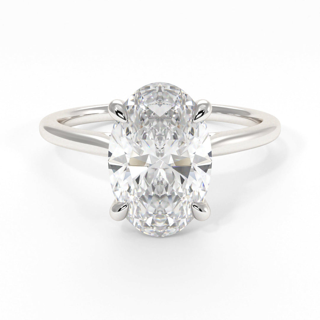 AGIDesignShop Chloe Oval Moissanite  Engagement Ring