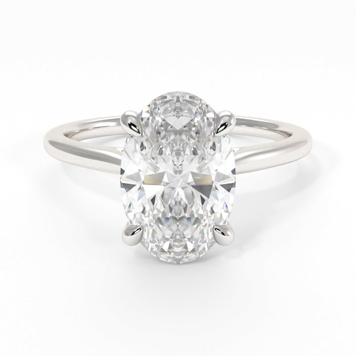 AGIDesignShop Chloe Oval Moissanite  Engagement Ring