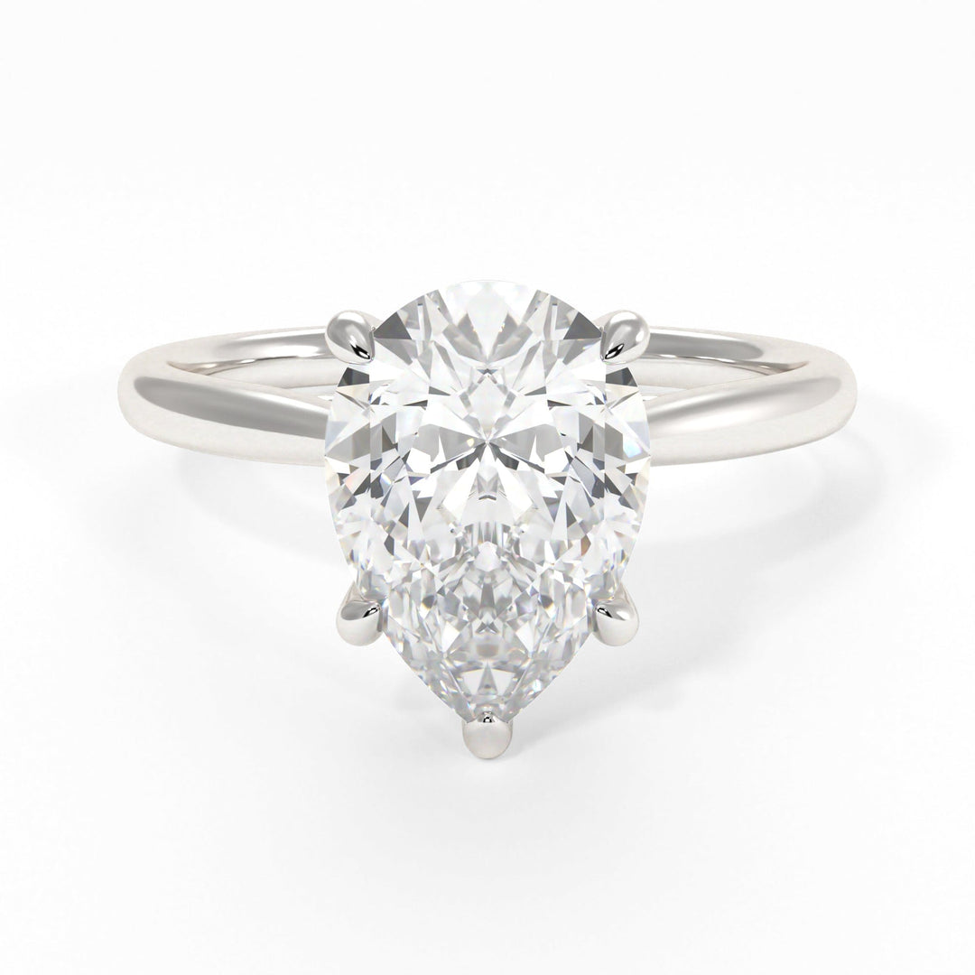 AGIDesignShop Chloe Pear Shape Moissanite  Engagement Ring