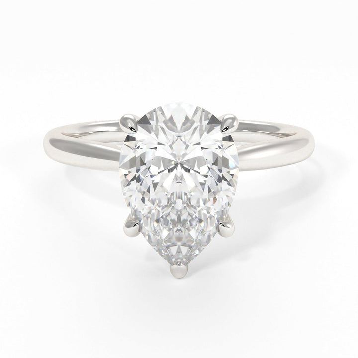 AGIDesignShop Chloe Pear Shape Moissanite  Engagement Ring