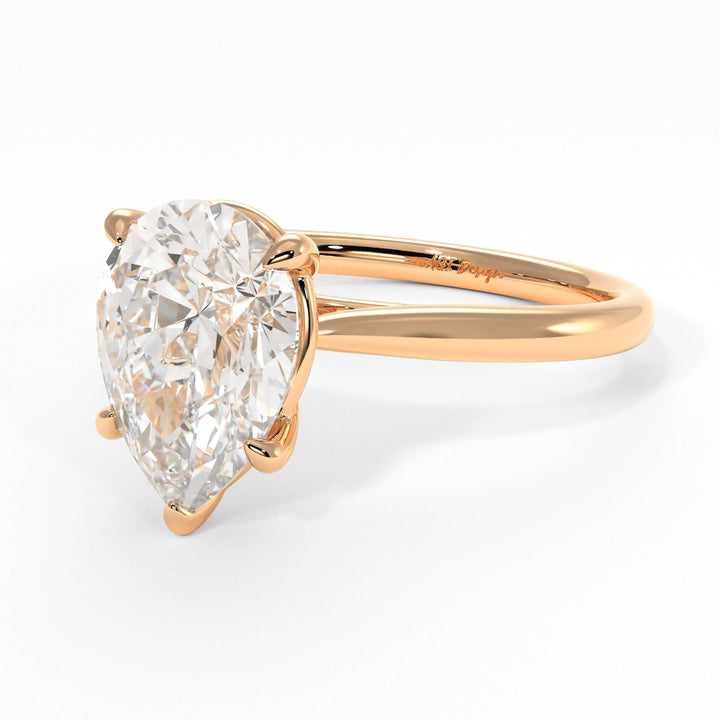 AGIDesignShop Chloe Pear Shape Moissanite  Engagement Ring