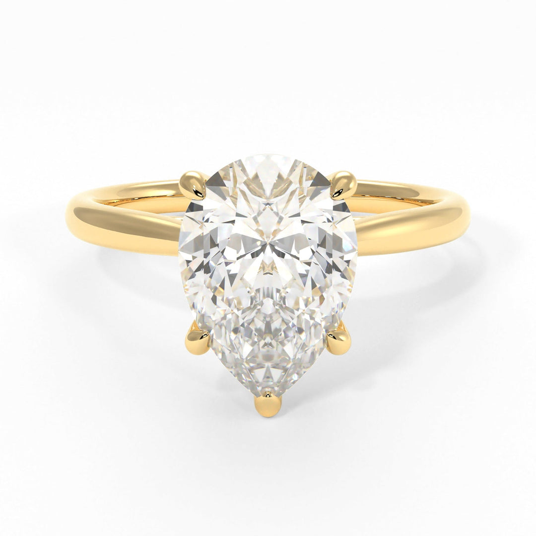 AGIDesignShop Chloe Pear Shape Moissanite  Engagement Ring
