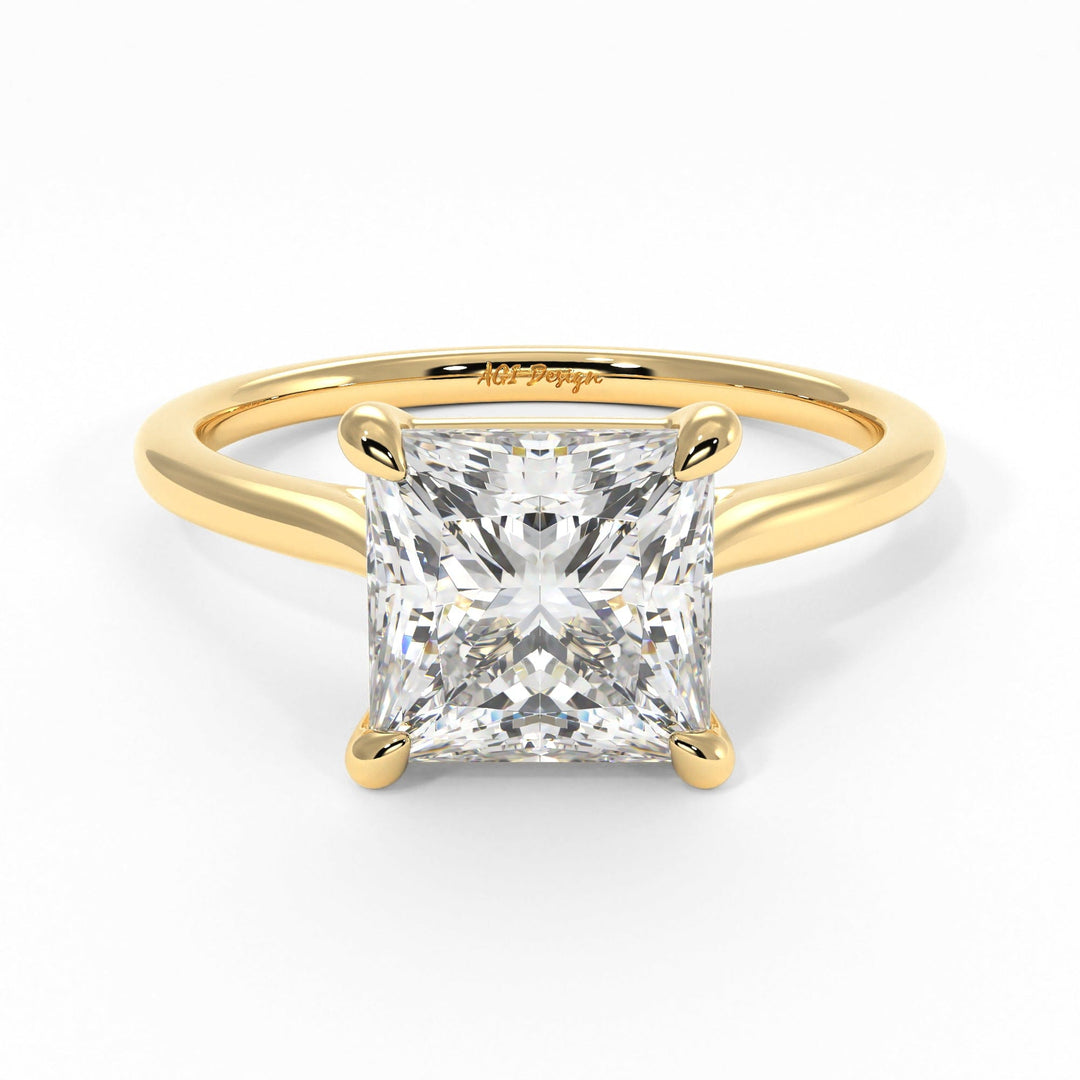 AGIDesignShop Chloe Princess Cut Moissanite Engagement Ring