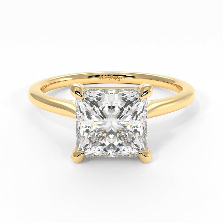 AGIDesignShop Chloe Princess Cut Moissanite Engagement Ring