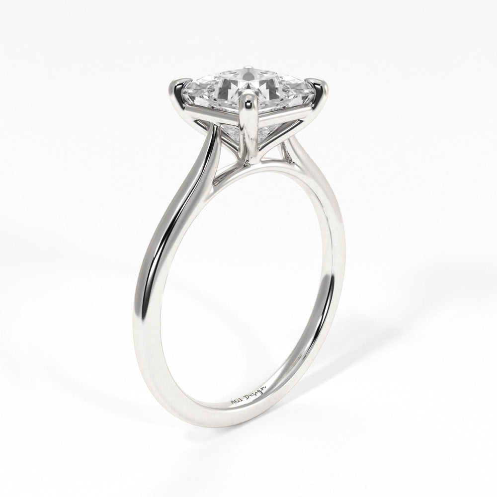 AGIDesignShop Chloe Princess Cut Moissanite Engagement Ring