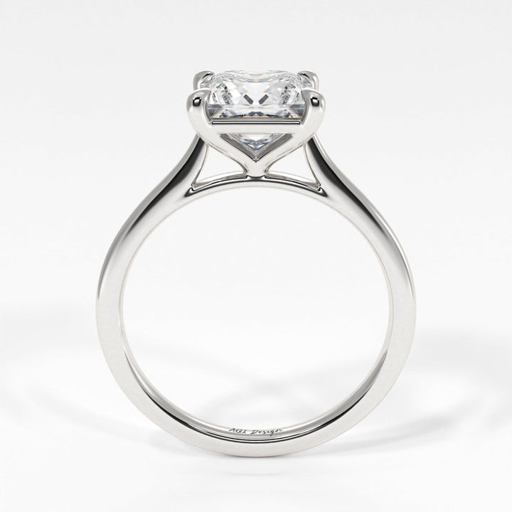 AGIDesignShop Chloe Princess Cut Moissanite Engagement Ring