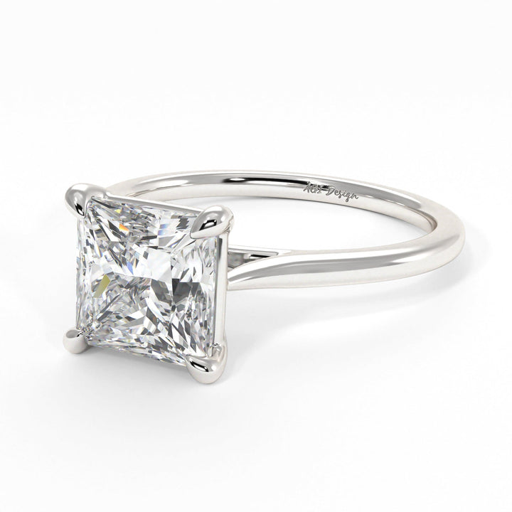 AGIDesignShop Chloe Princess Cut Moissanite Engagement Ring