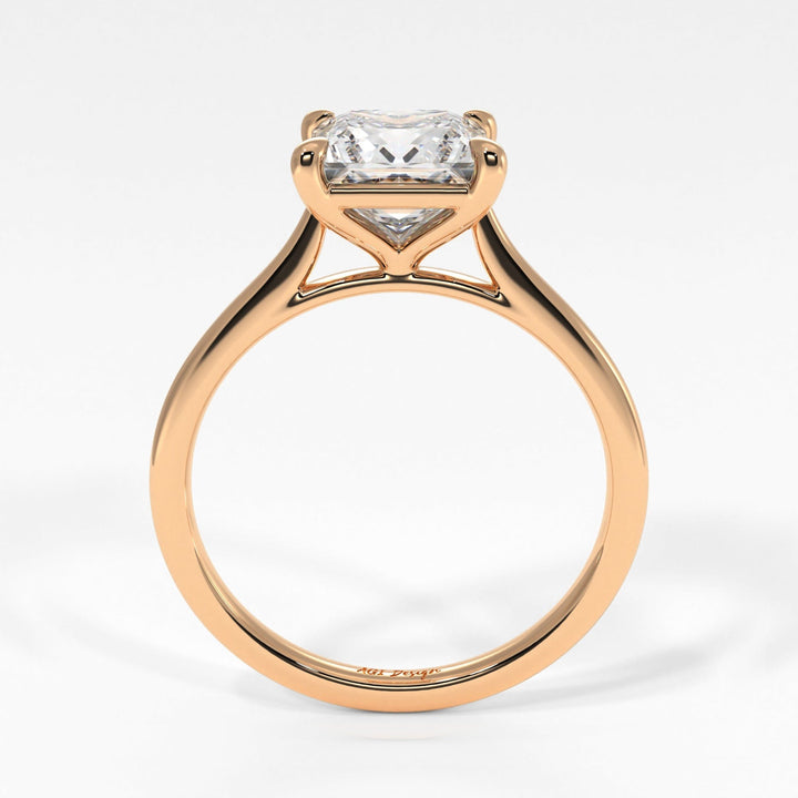 AGIDesignShop Chloe Princess Cut Moissanite Engagement Ring