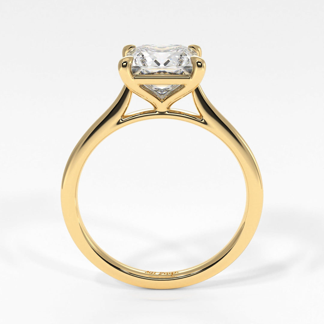 AGIDesignShop Chloe Princess Cut Moissanite Engagement Ring
