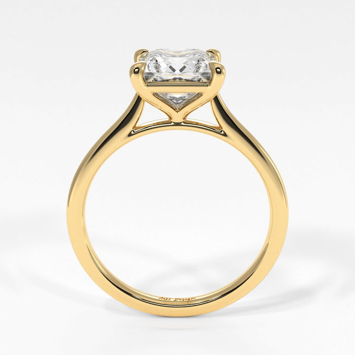 AGIDesignShop Chloe Princess Cut Moissanite Engagement Ring