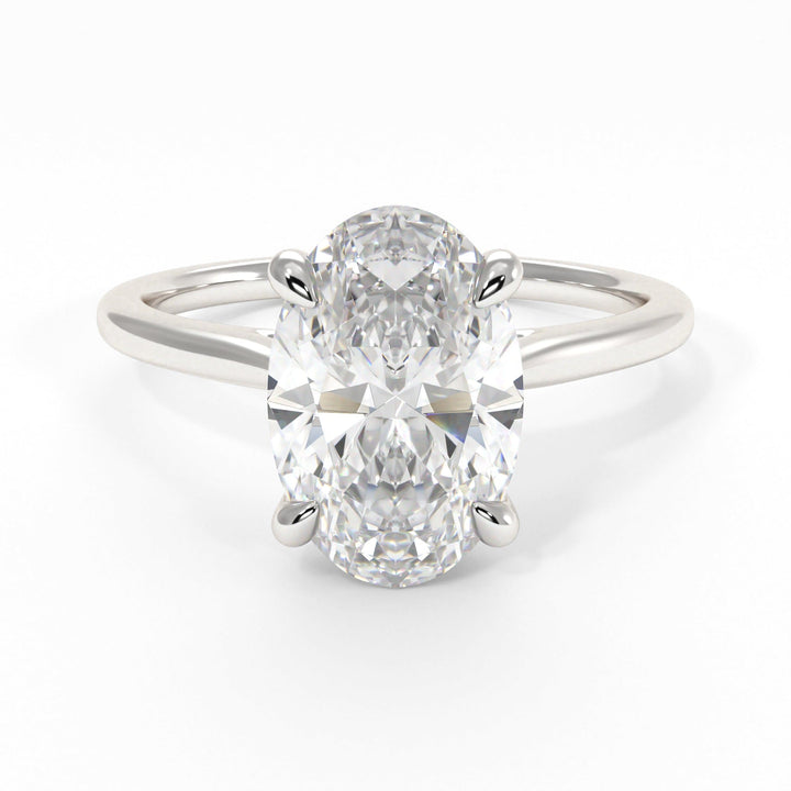 AGIDesignShop Claire Oval Moissanite  Engagement Ring