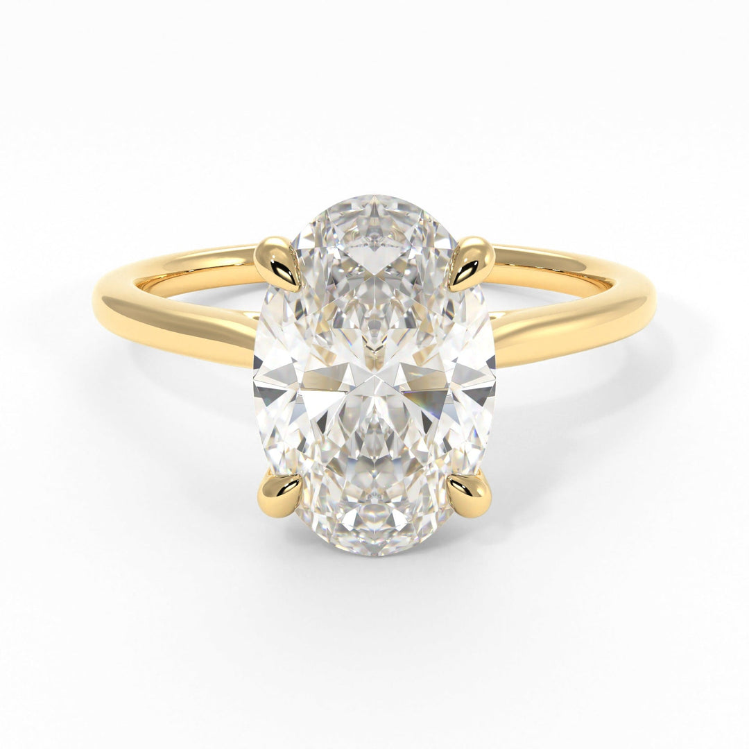 AGIDesignShop Claire Oval Moissanite  Engagement Ring