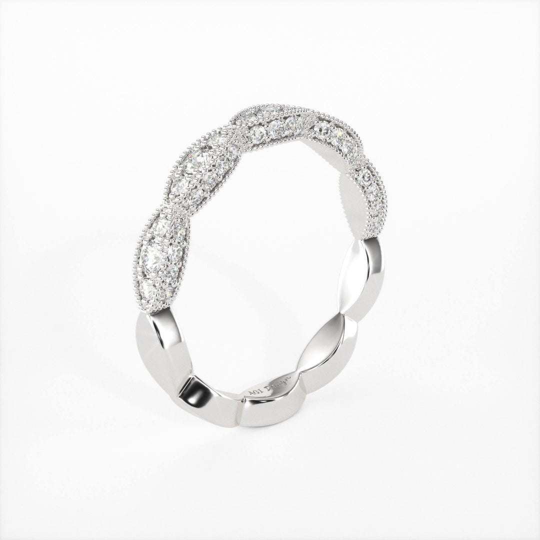 AGIDesignShop Daniela Round Lab-created Diamonds Wedding Band