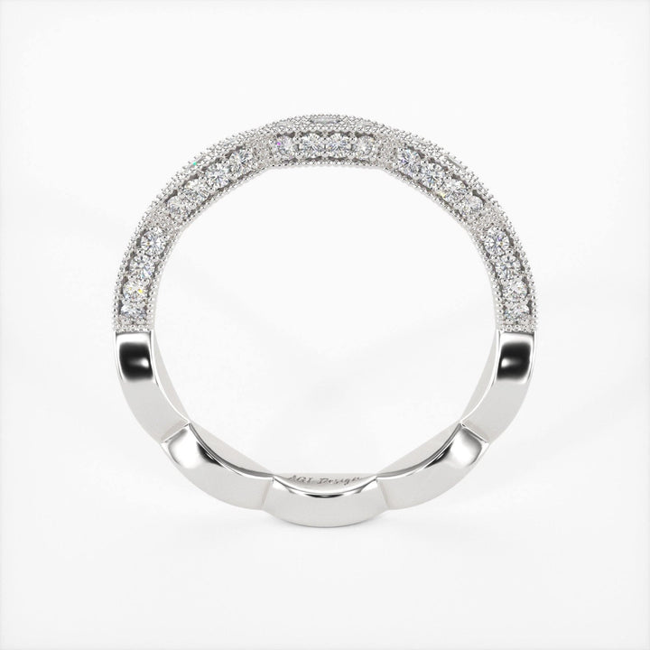 AGIDesignShop Daniela Round Lab-created Diamonds Wedding Band
