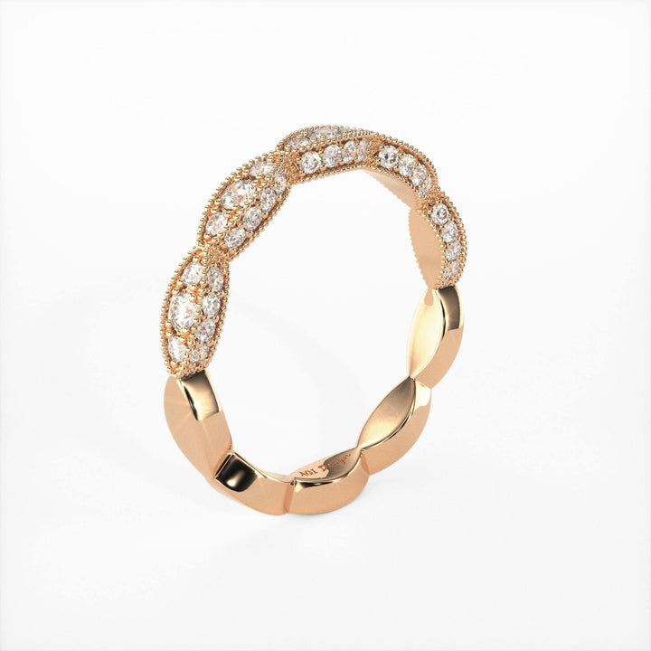 AGIDesignShop Daniela Round Lab-created Diamonds Wedding Band