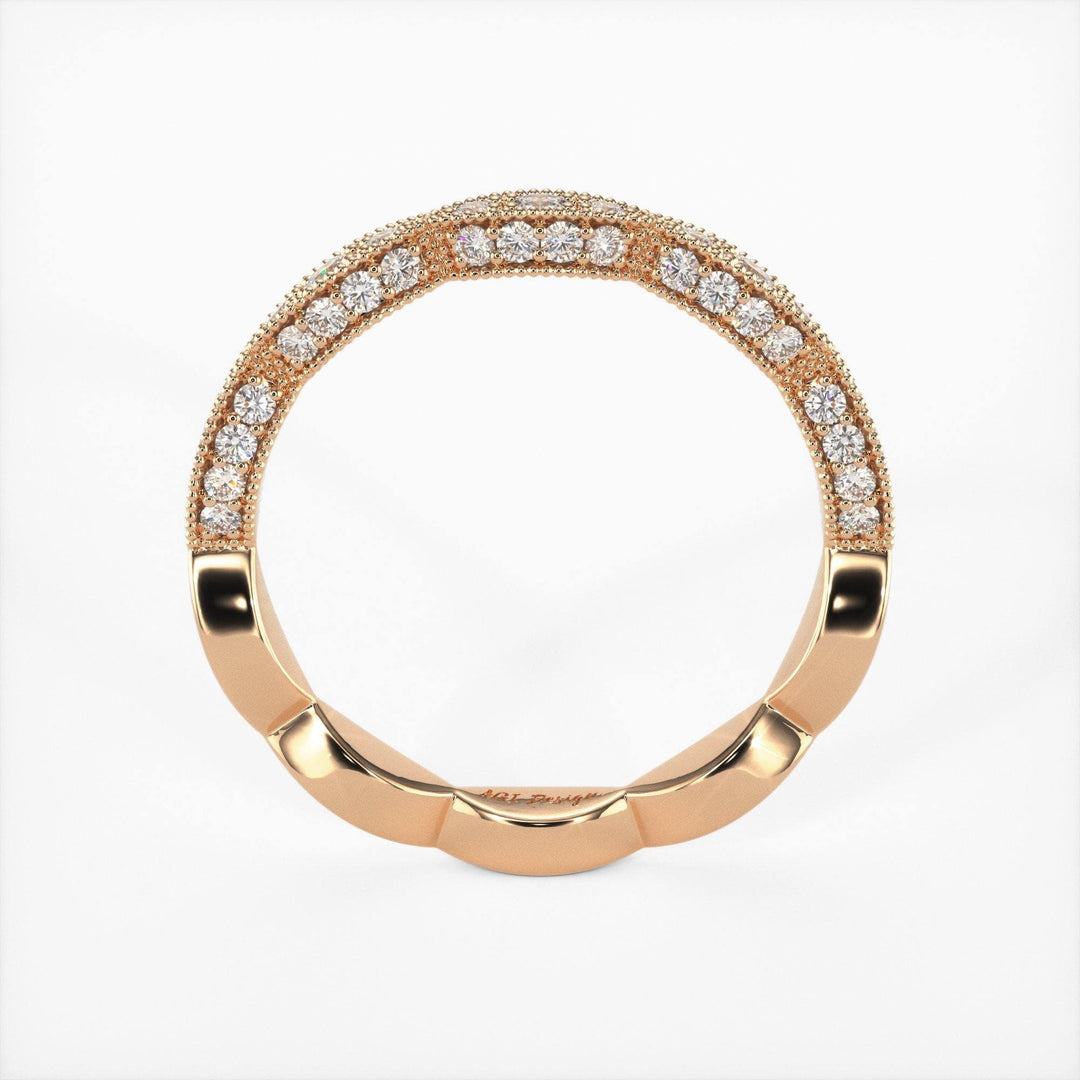 AGIDesignShop Daniela Round Lab-created Diamonds Wedding Band
