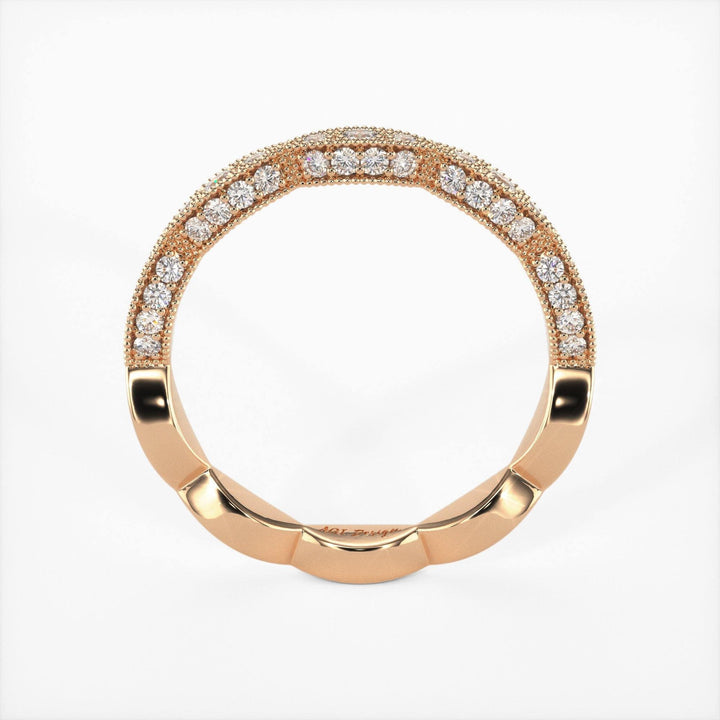 AGIDesignShop Daniela Round Lab-created Diamonds Wedding Band