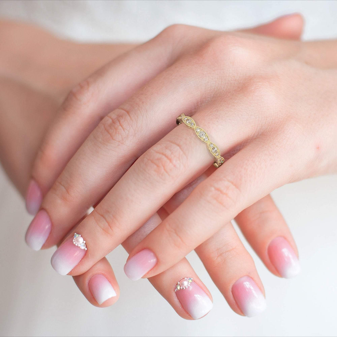 AGIDesignShop Daniela Round Lab-created Diamonds Wedding Band