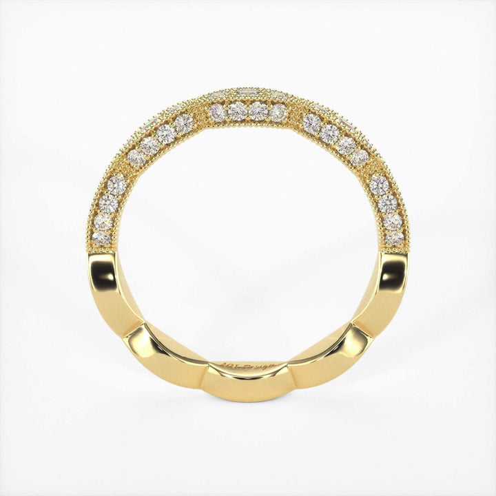 AGIDesignShop Daniela Round Lab-created Diamonds Wedding Band