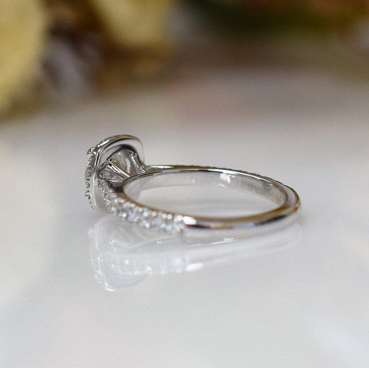 AGIDesignShop Desiree Round Moissanite Engagement Ring