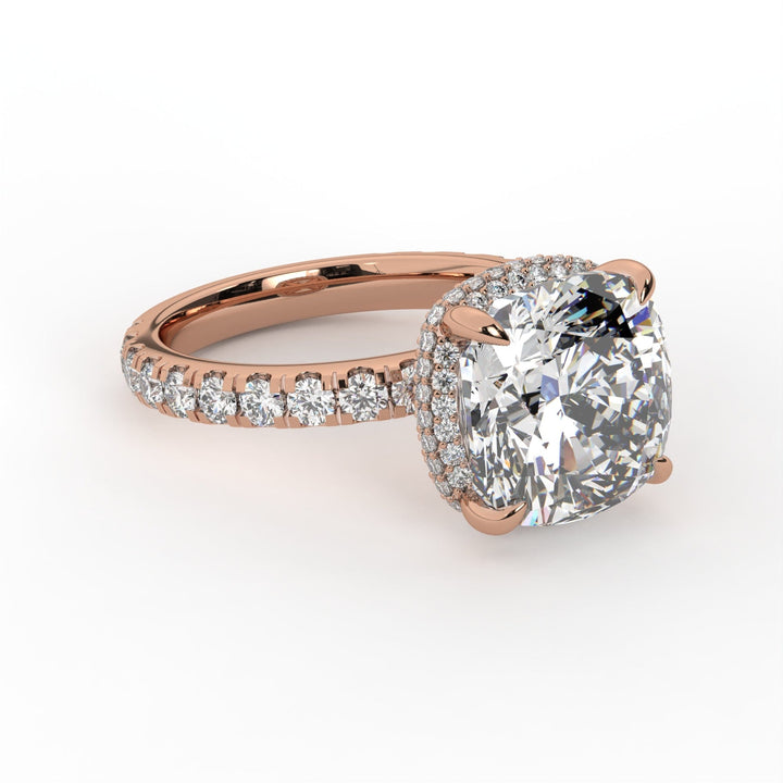 AGIDesignShop Diana Cushion Cut Moissanite Engagement Ring