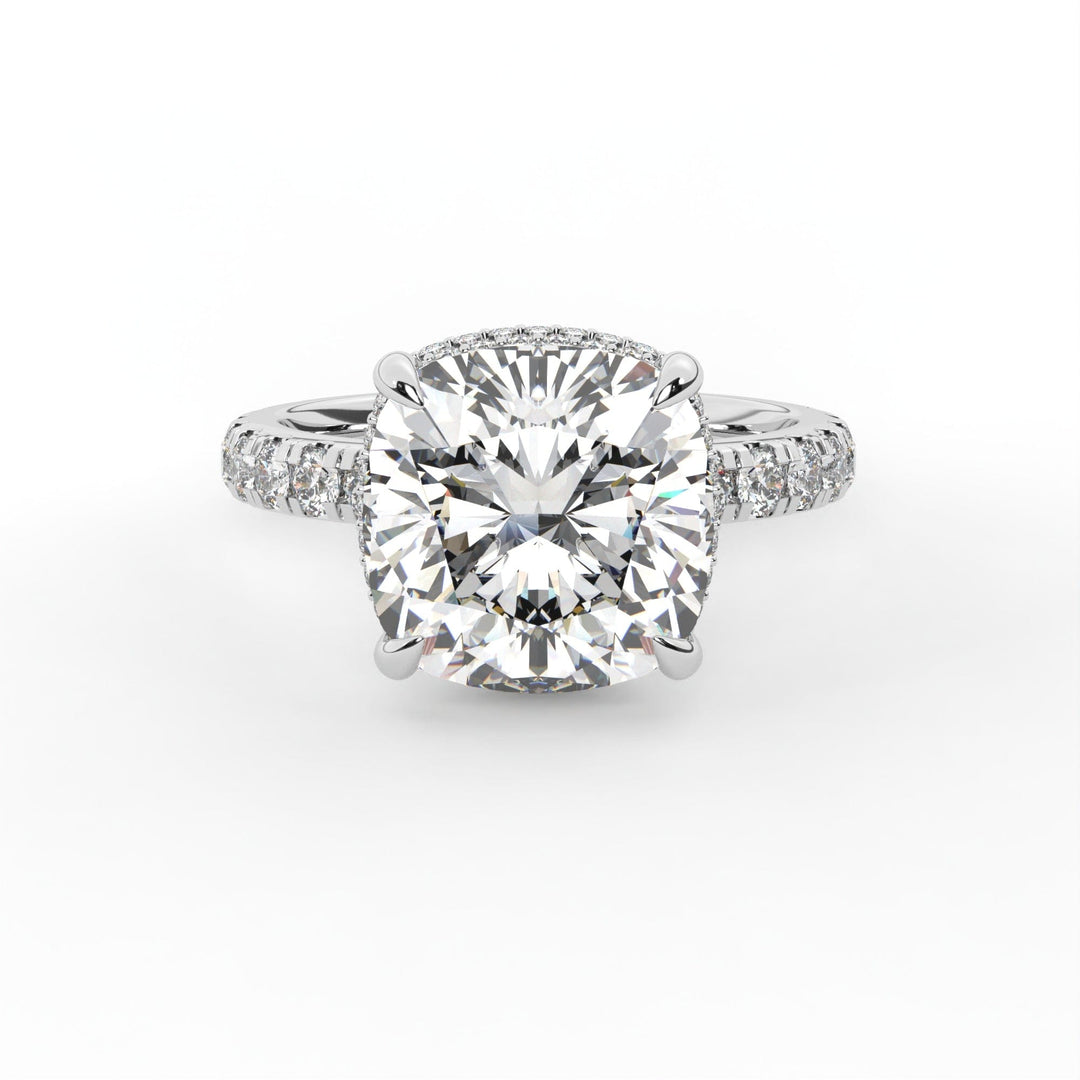AGIDesignShop Diana Cushion Cut Moissanite Engagement Ring