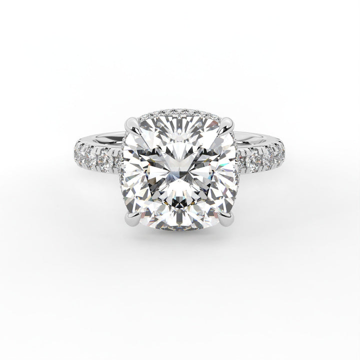 AGIDesignShop Diana Cushion Cut Moissanite Engagement Ring