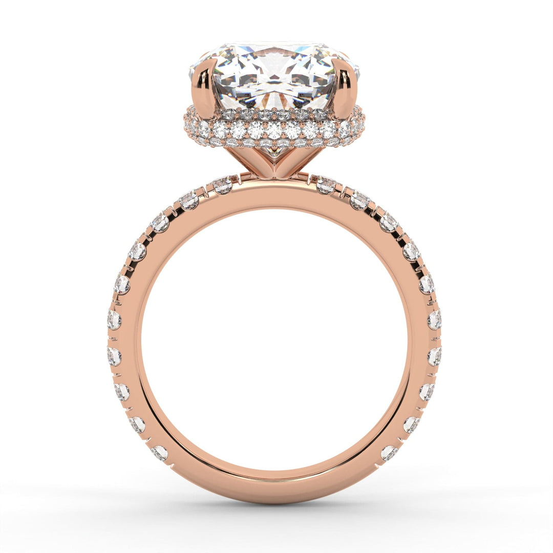 AGIDesignShop Diana Cushion Cut Moissanite Engagement Ring