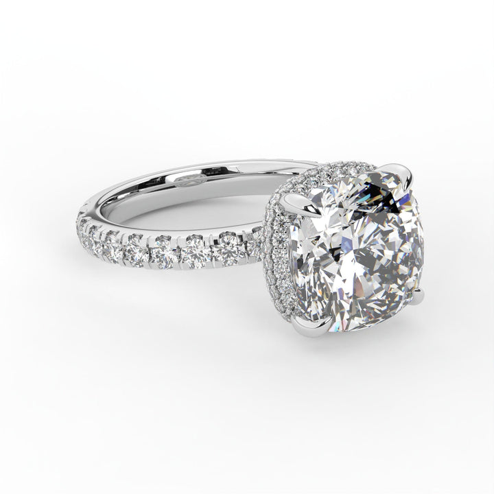 AGIDesignShop Diana Cushion Cut Moissanite Engagement Ring