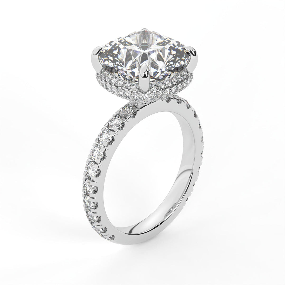 AGIDesignShop Diana Cushion Cut Moissanite Engagement Ring