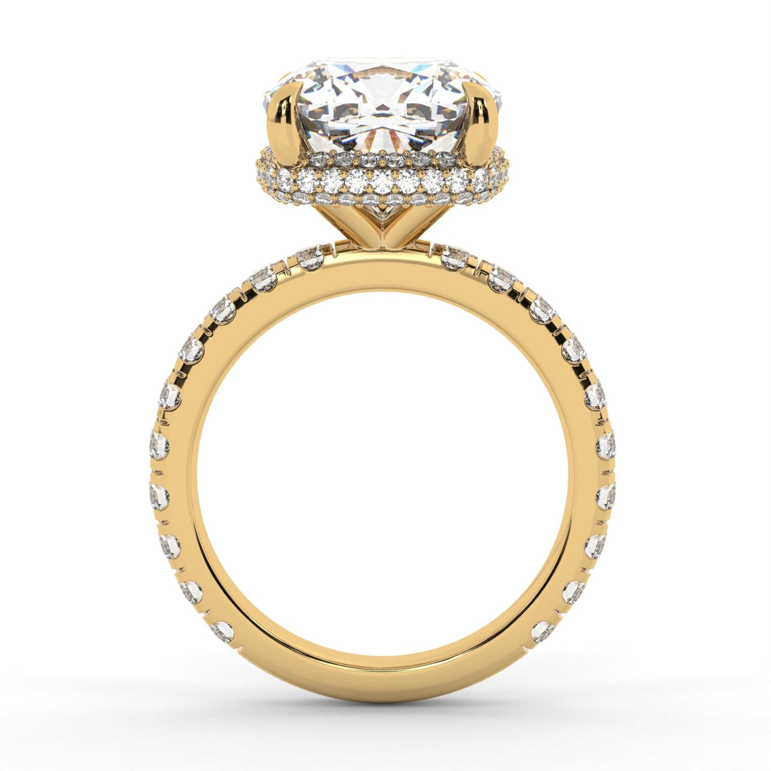 AGIDesignShop Diana Cushion Cut Moissanite Engagement Ring