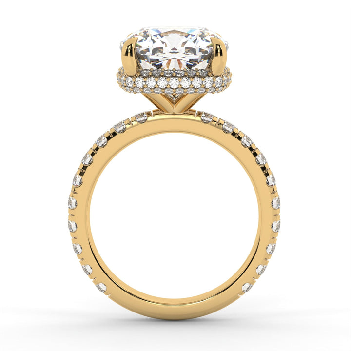 AGIDesignShop Diana Cushion Cut Moissanite Engagement Ring