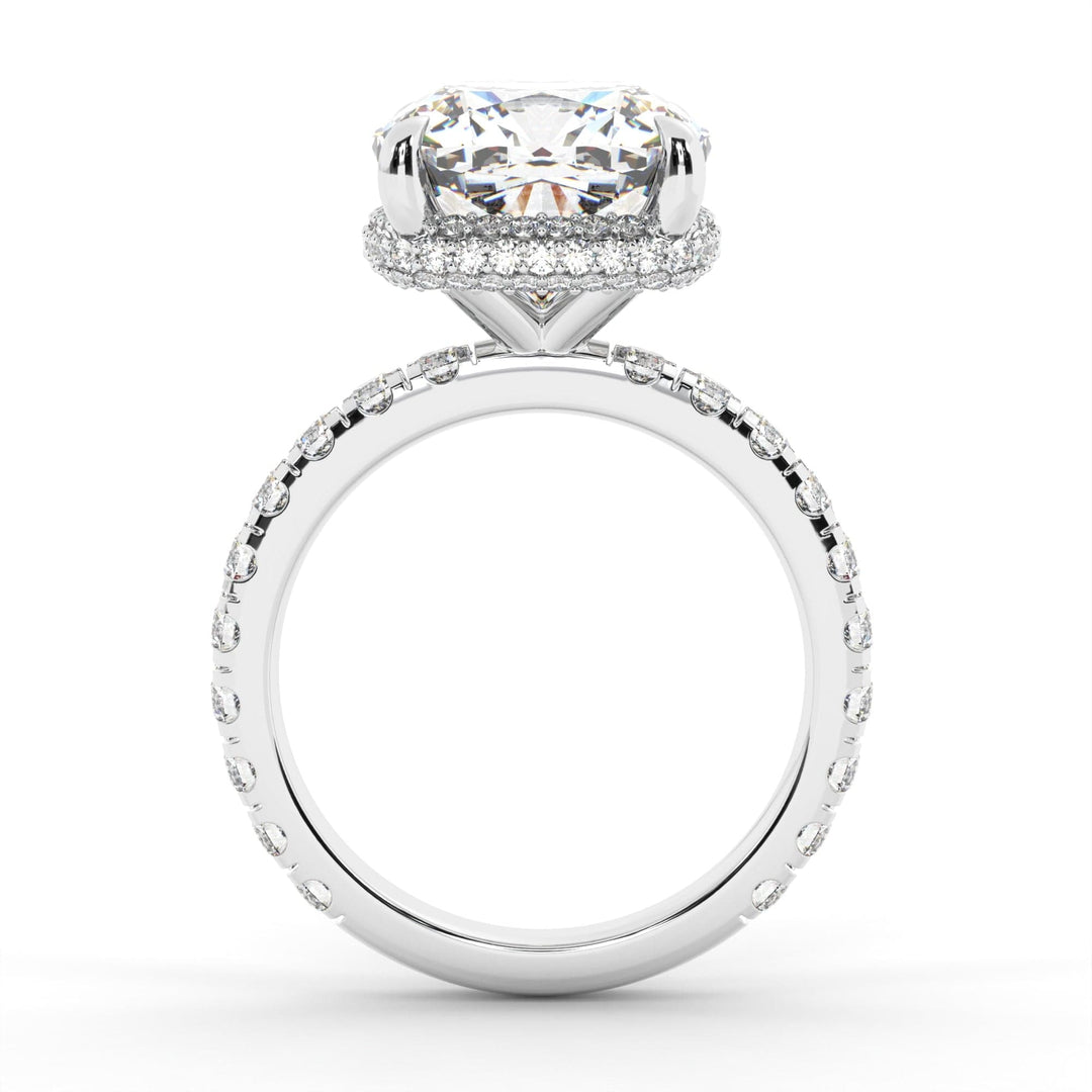 AGIDesignShop Diana Cushion Cut Moissanite Engagement Ring