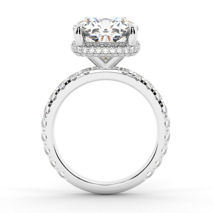 AGIDesignShop Diana Cushion Cut Moissanite Engagement Ring