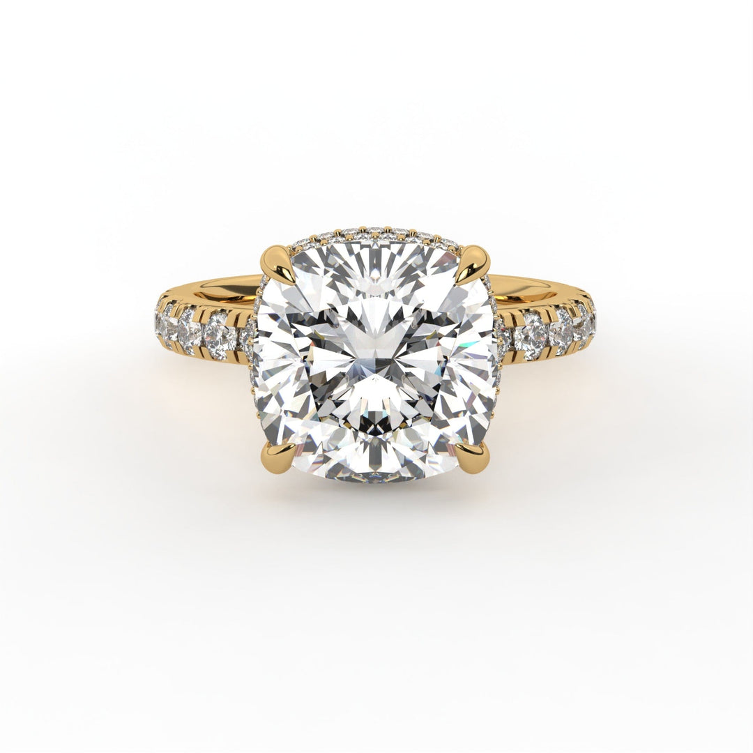 AGIDesignShop Diana Cushion Cut Moissanite Engagement Ring