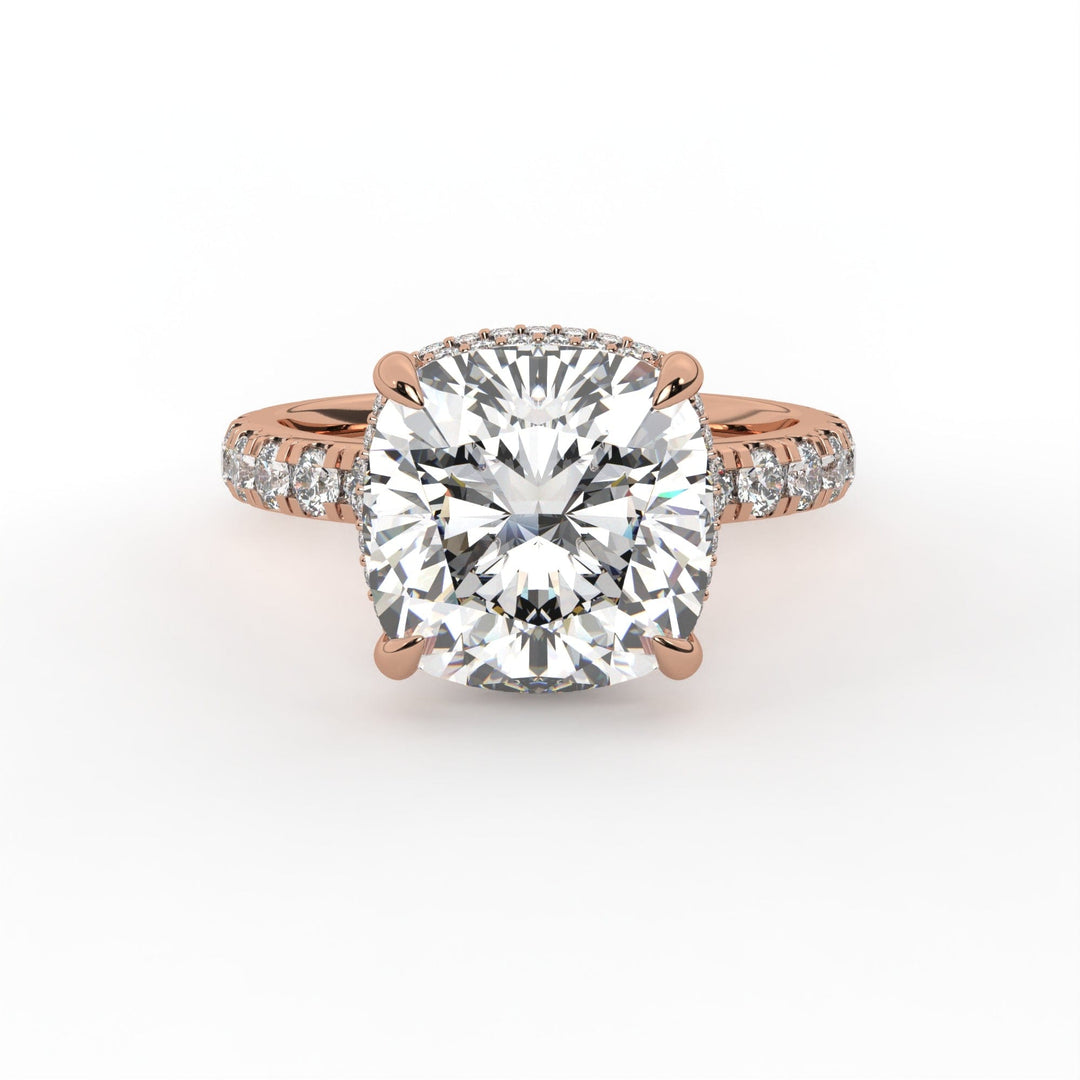 AGIDesignShop Diana Cushion Cut Moissanite Engagement Ring