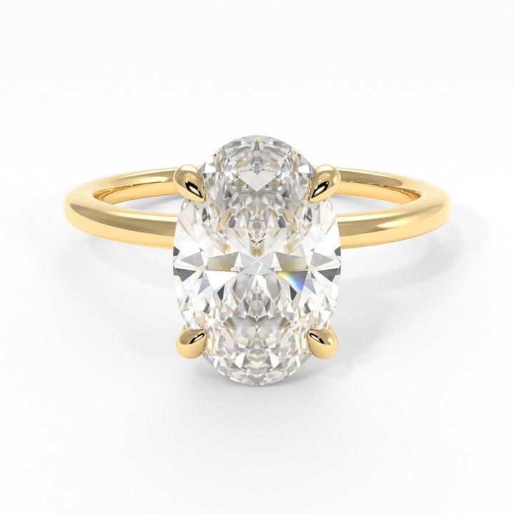 AGIDesignShop Eden Oval Moissanite  Engagement Ring