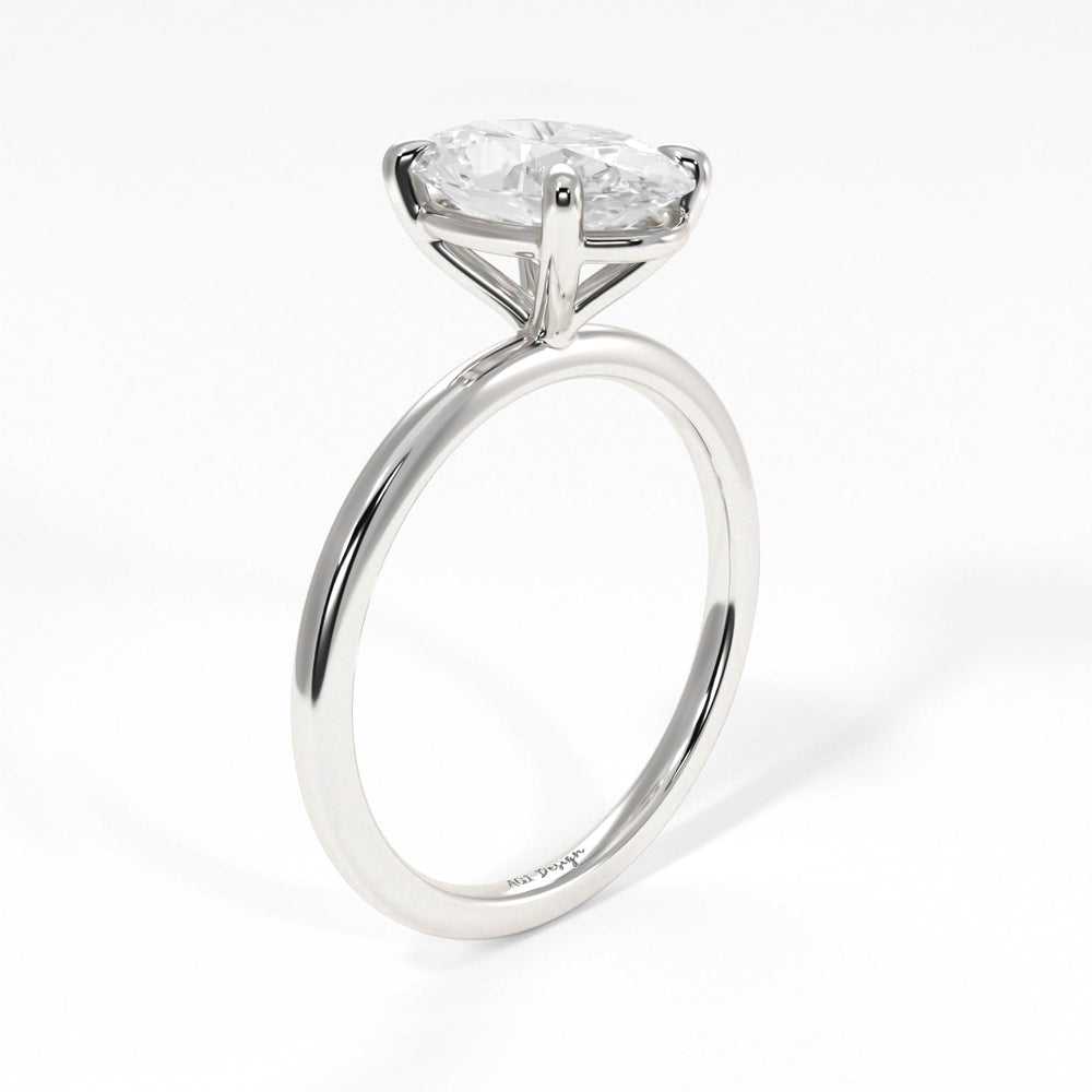 AGIDesignShop Eden Oval Moissanite  Engagement Ring